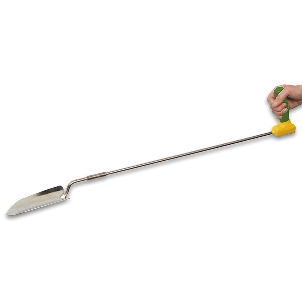 Ergonomically Long Handled Garden Trowel Reduces Wrist Stress Gardening Aid