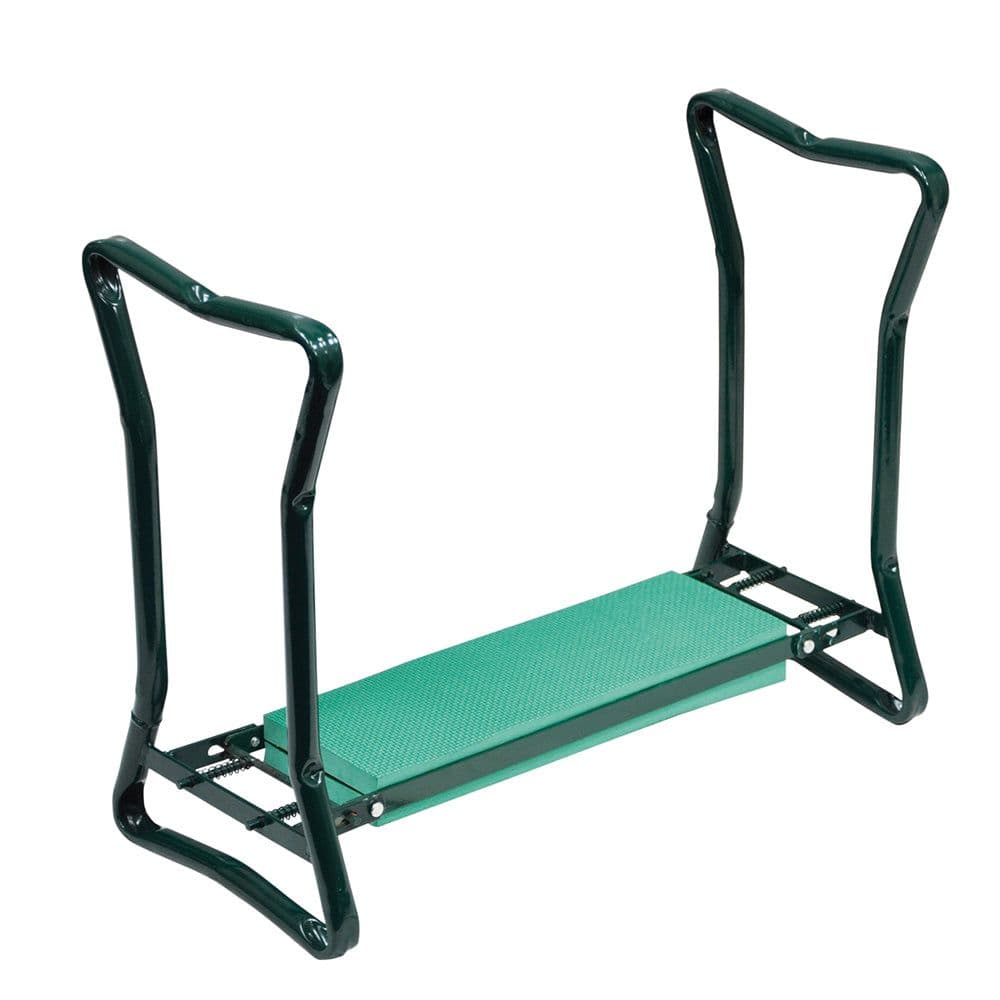 Folding Use Garden Kneeler Bench Cushioned Seat Gardening Aid