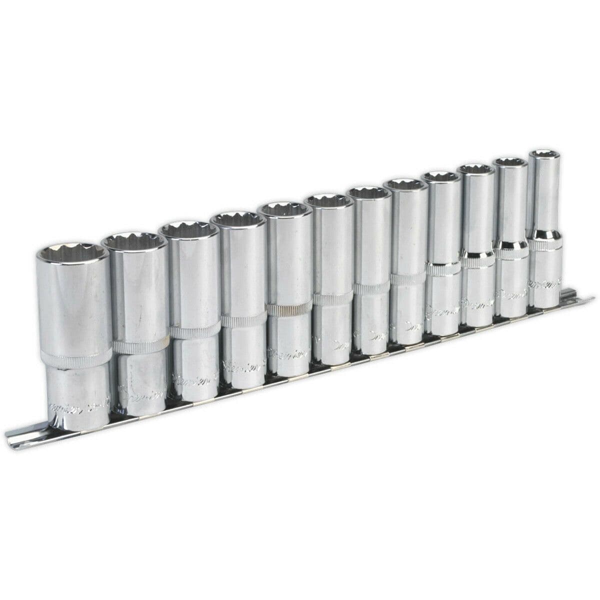 12 PACK DEEP Socket Set 1 2" Metric Square Drive 12 Point WallDrive Torque