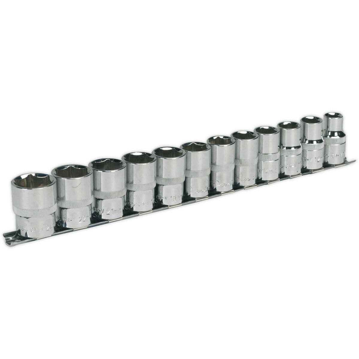 12 PACK Socket Set 1 2" Metric Square Drive 6 Point WallDrive High Torque