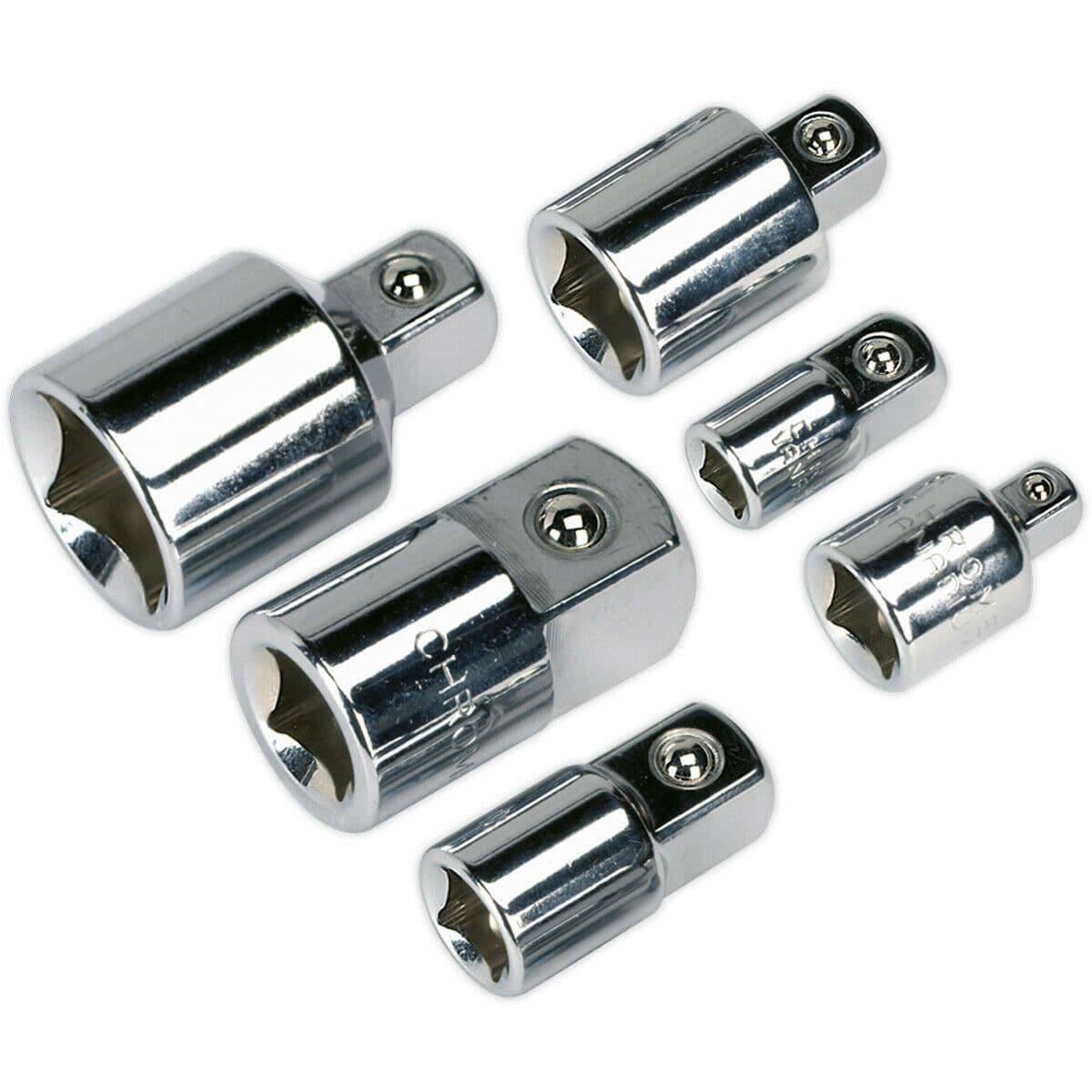 6 PACK Male to Female Socket Adapter Converters Imperial Square Drive