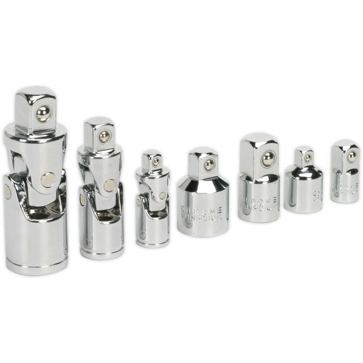 7 PACK Male to Female Socket & Joint Adapter Converters Square Drive