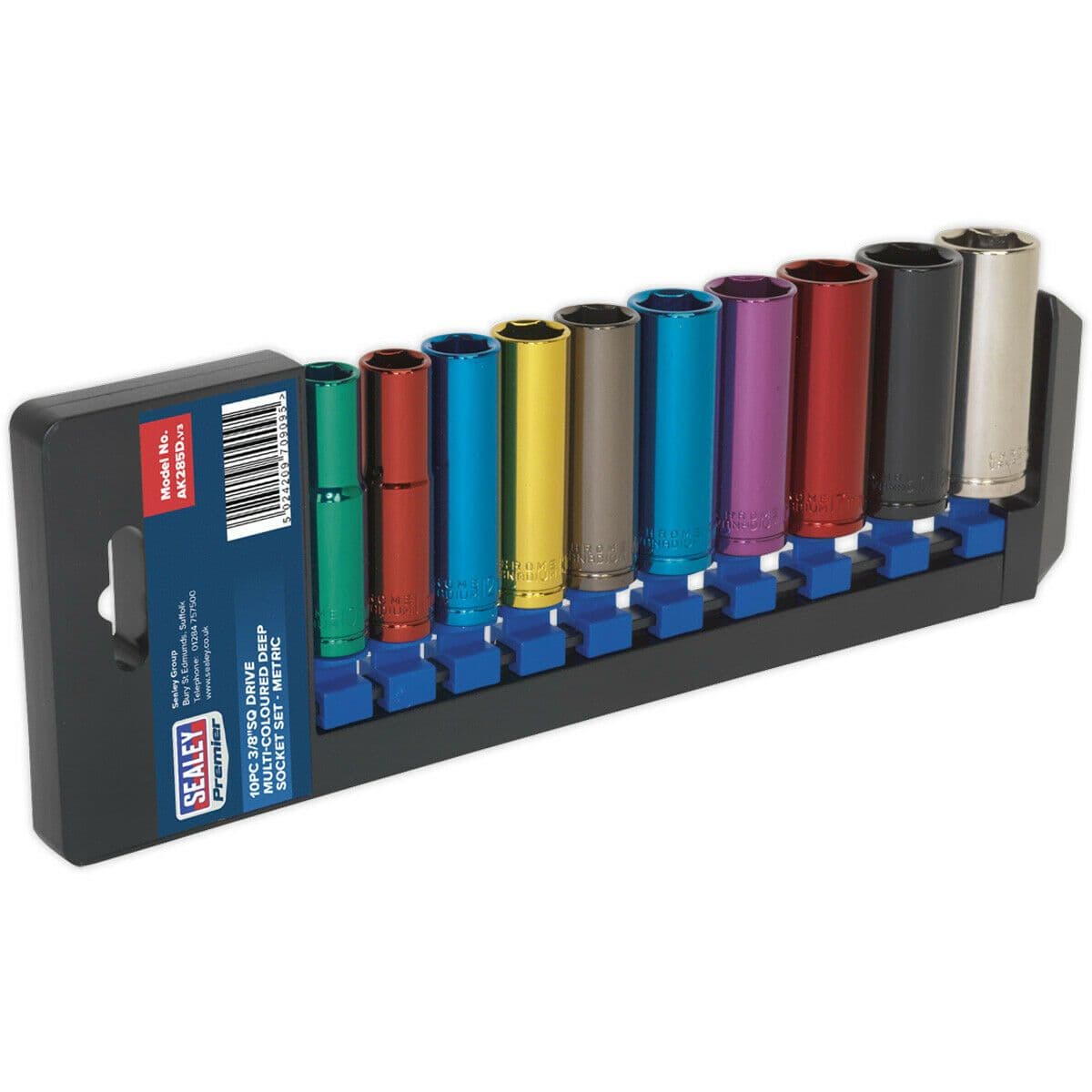 10 PACK DEEP Socket Set 3 8" Metric Square Drive 6 Pt WallDrive