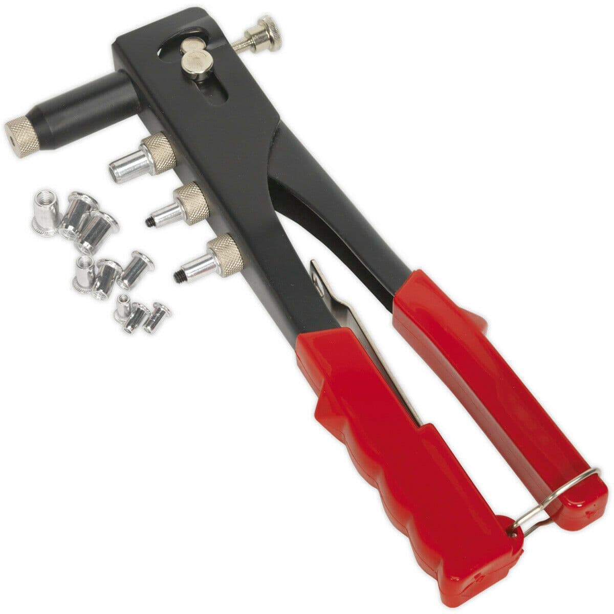 Threaded Nut Riveter Tool - 255mm Hand Rivet Gun - Adjustable Nozzle M3 M4 M5 M6