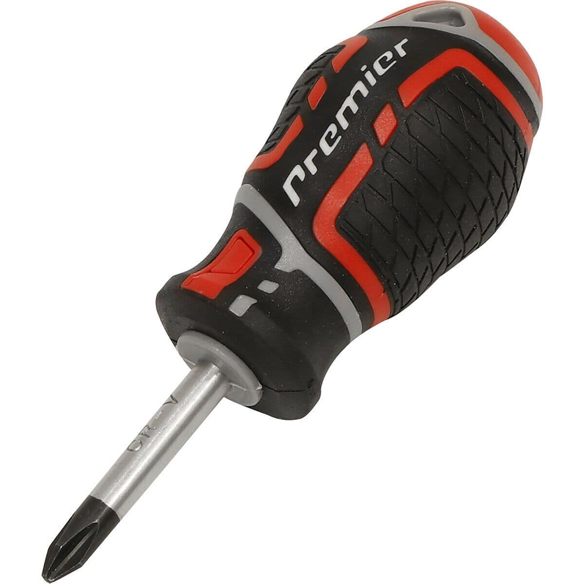 PREMIUM Pozi 2 x 38mm Stubby Screwdriver Ergonomic Soft Grip Magnetic Tip