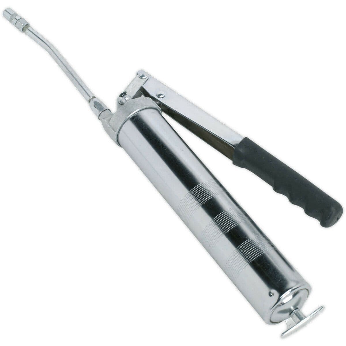 Side Lever Grease Gun 3 Way Fill Rigid Delivery Tube Contoured Pump Handle
