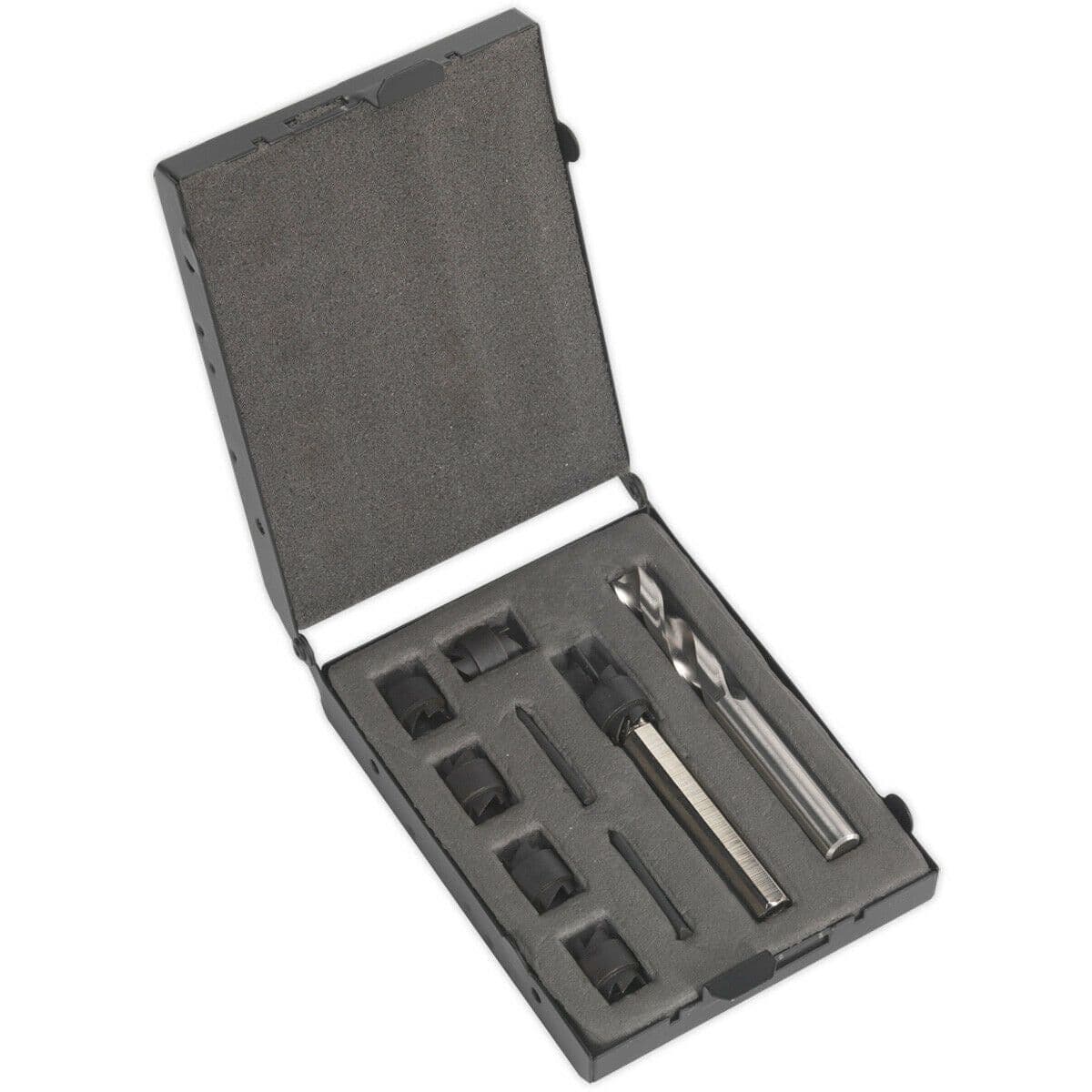 9 Piece Spot Weld Cutter & Drill Bit Set Spring Loaded Centre HSS Cobalt