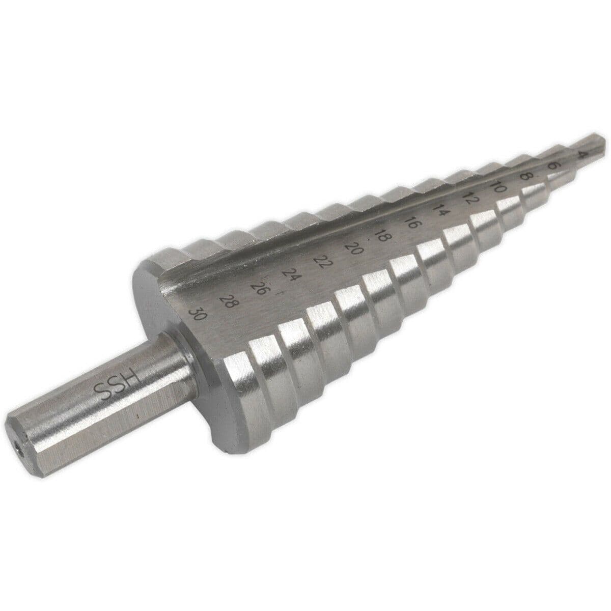 HSS 4341 Double Flute Step Drill Bit - 4mm to 30mm Holes - Precision Drilling