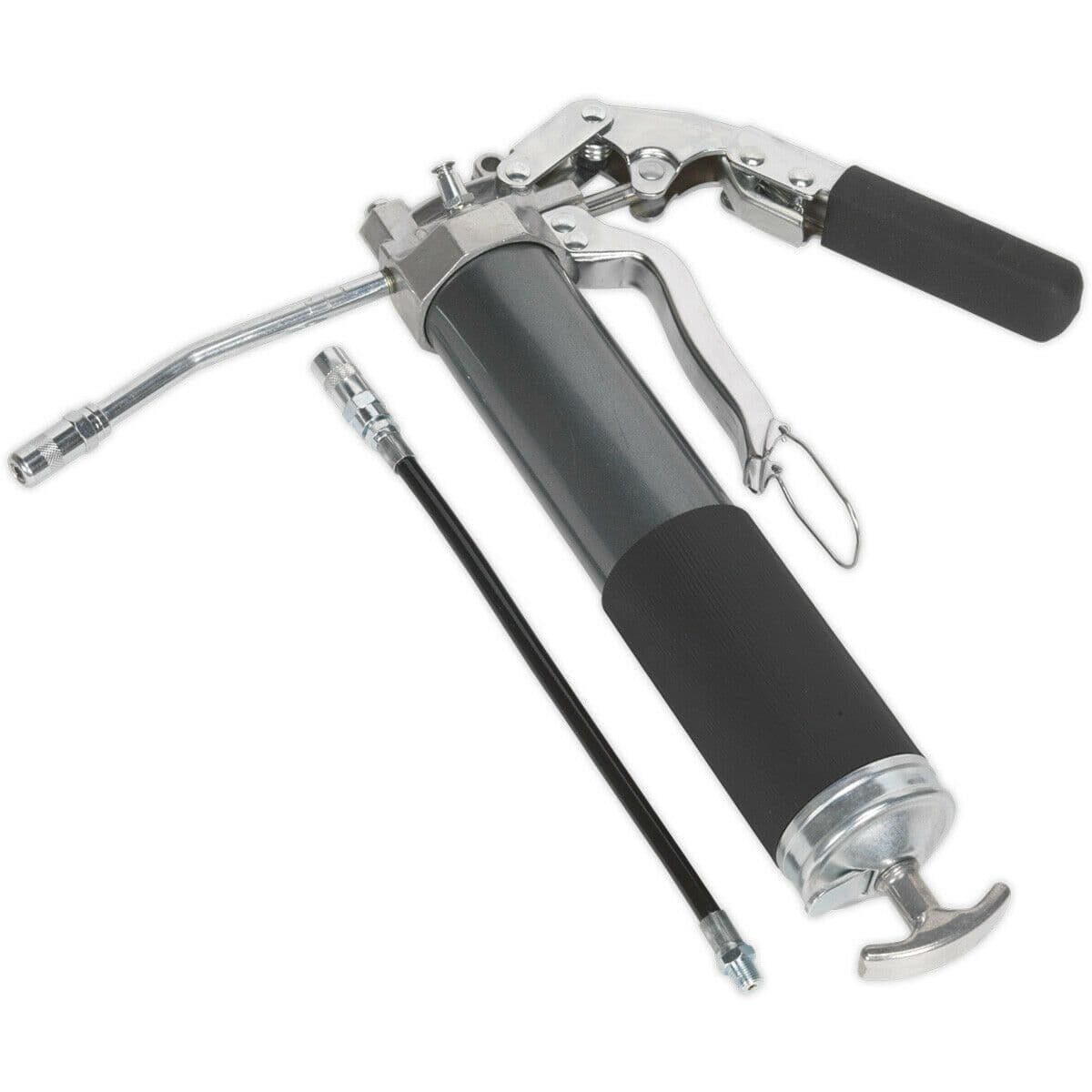 Heavy Duty Grease Gun - 2-Way Operation - Pistol & Lever Type - 3-Way Fill