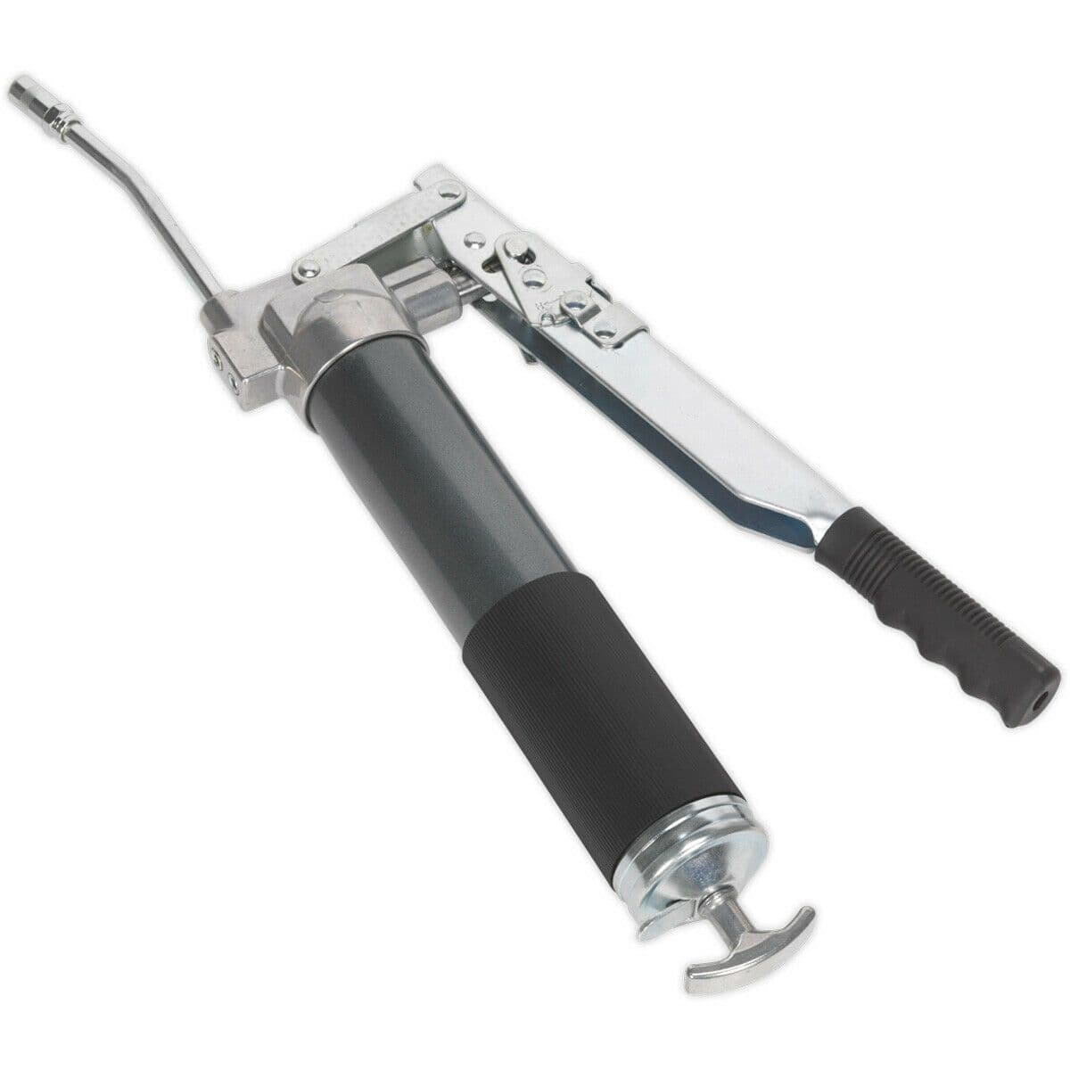 Heavy Duty Adjustable Flow Grease Gun - 2-Way Fill - Dual Piston Design