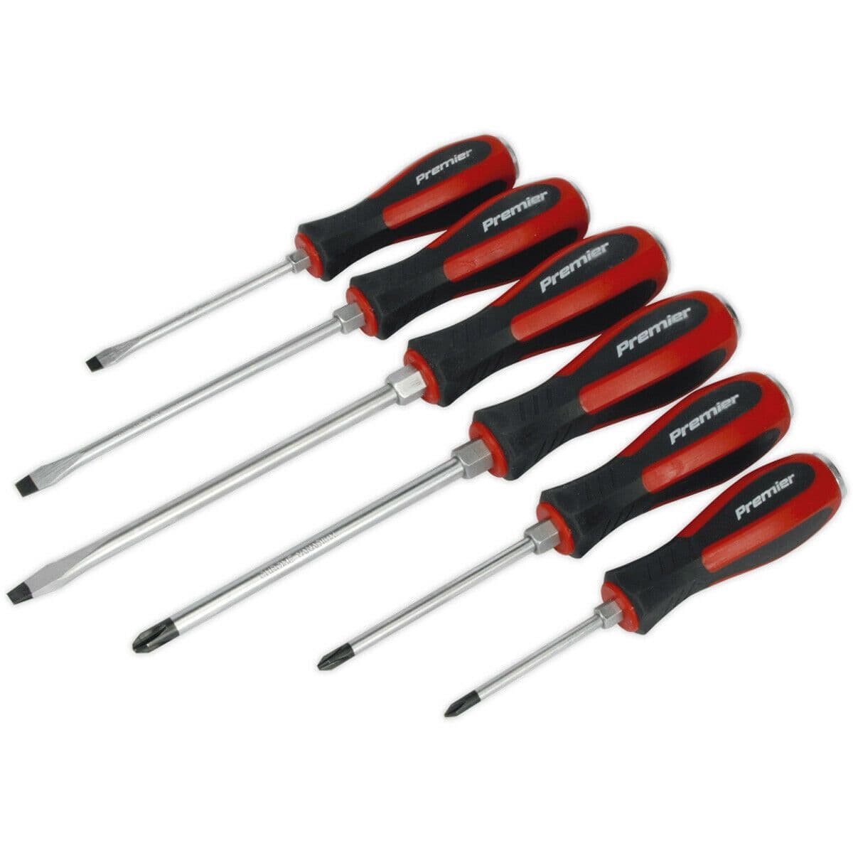 6 PACK Hammer Through Screwdriver Set Hardened Steel Hammer Strike Chisel Caps
