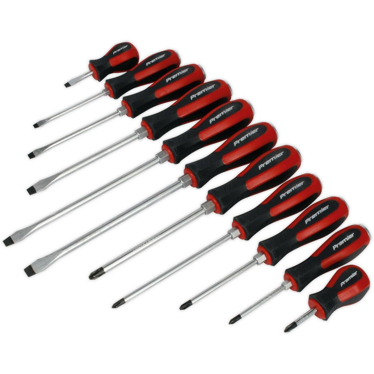 11 PACK Hammer Through Screwdriver Set Hardened Steel Hammer Strike Chisel Cap