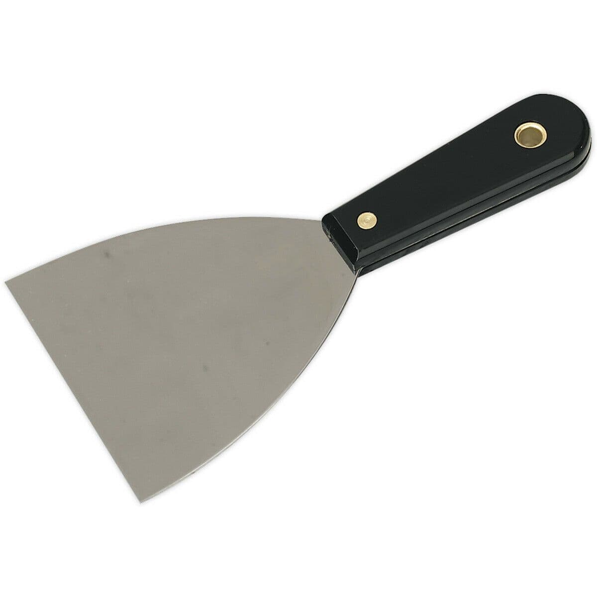 100mm Rigid Scraper Chrome Plated Steel Blade Composite Handle Hanging Hole