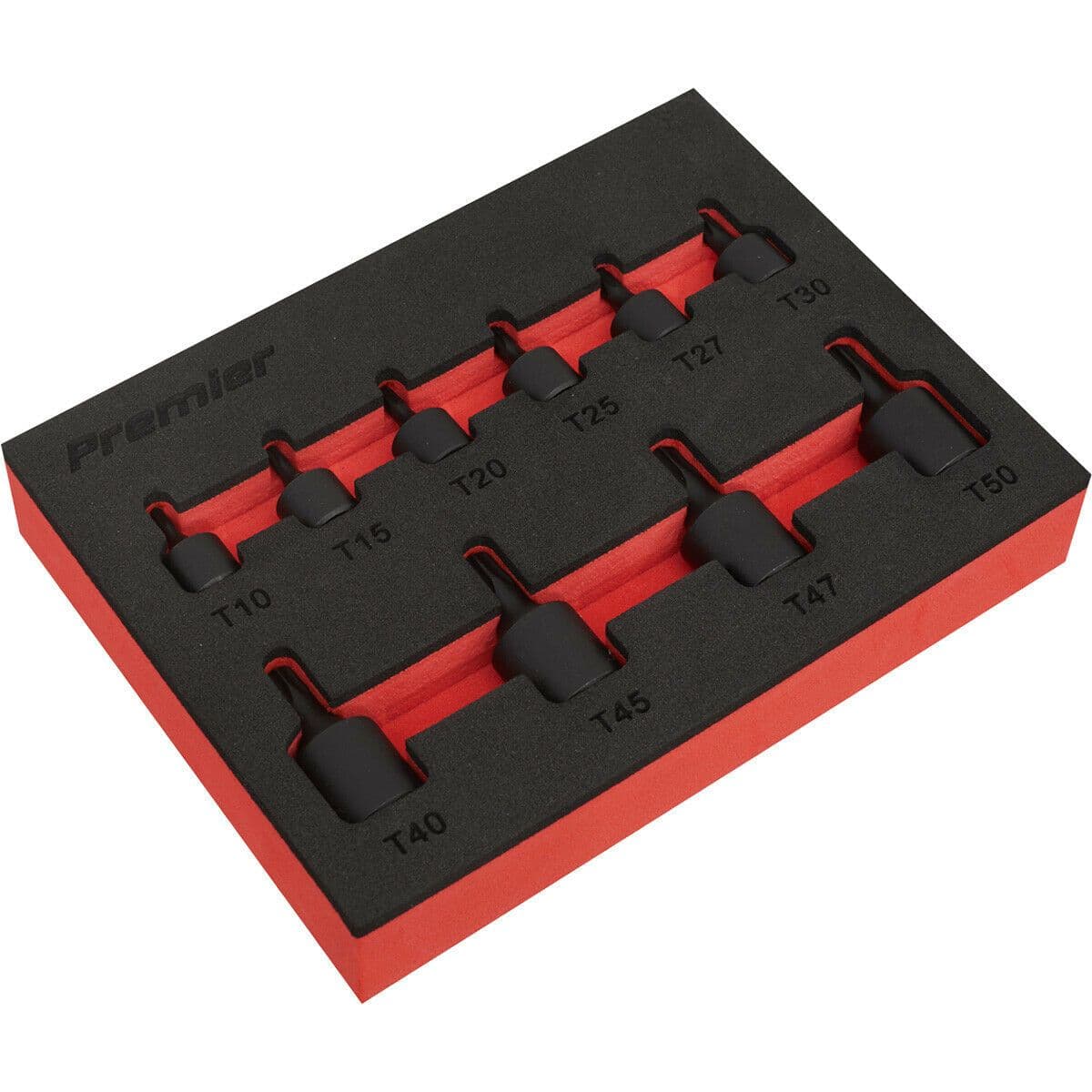 10 Piece Low Profile Impact Socket Bit Set 1 4" & 3 8" Square Drive TRX Star