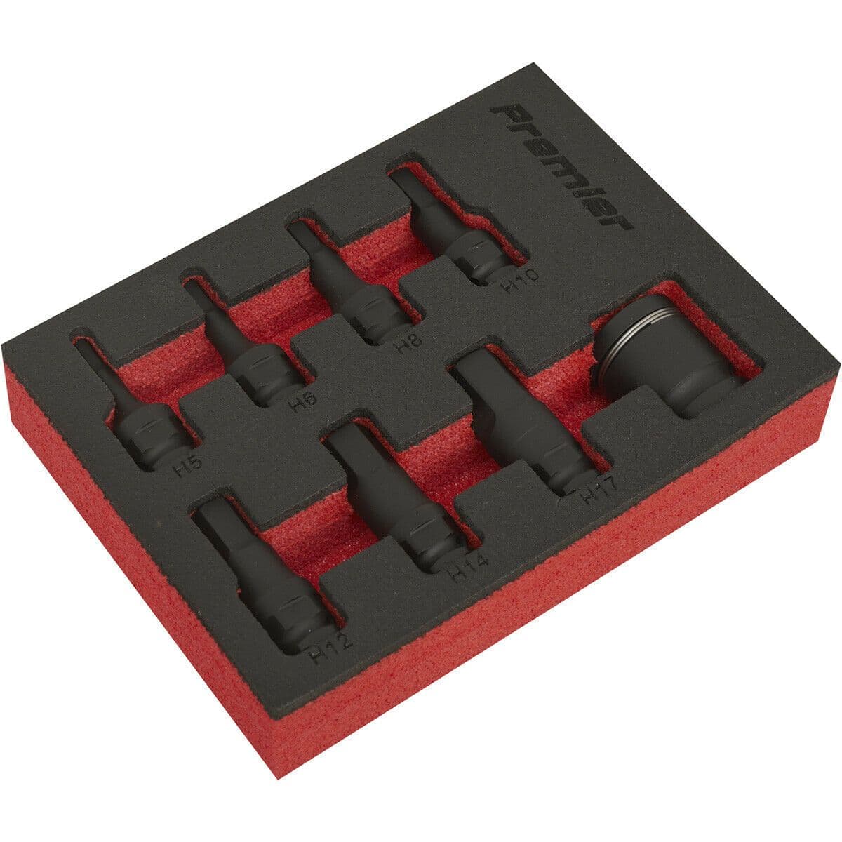 8 Piece PREMIUM Hex Impact Socket Bit Set 3 8" Sq Drive Quick Change Adaptor