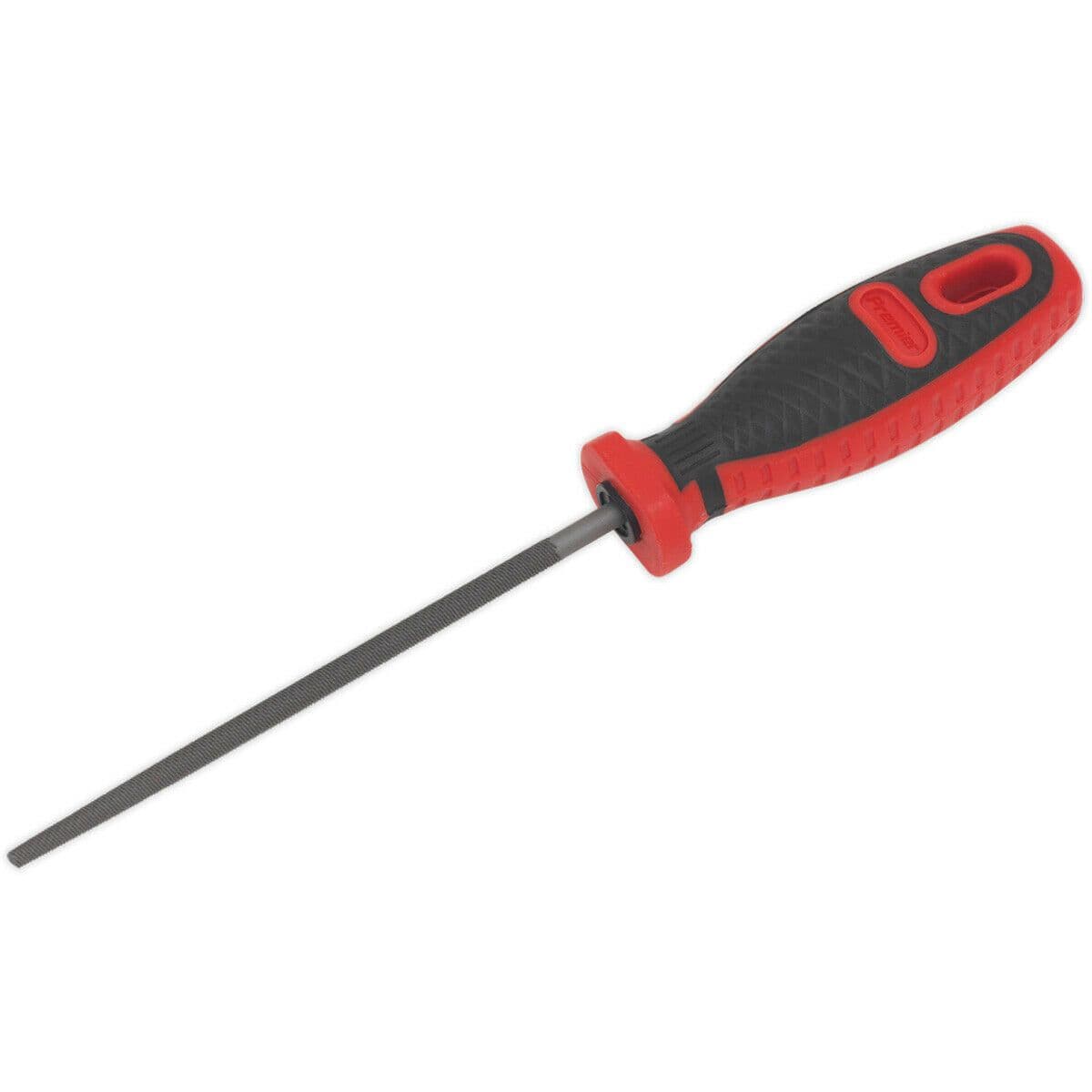 150mm Round Engineers File Double Cut Coarse Comfort Grip Handle