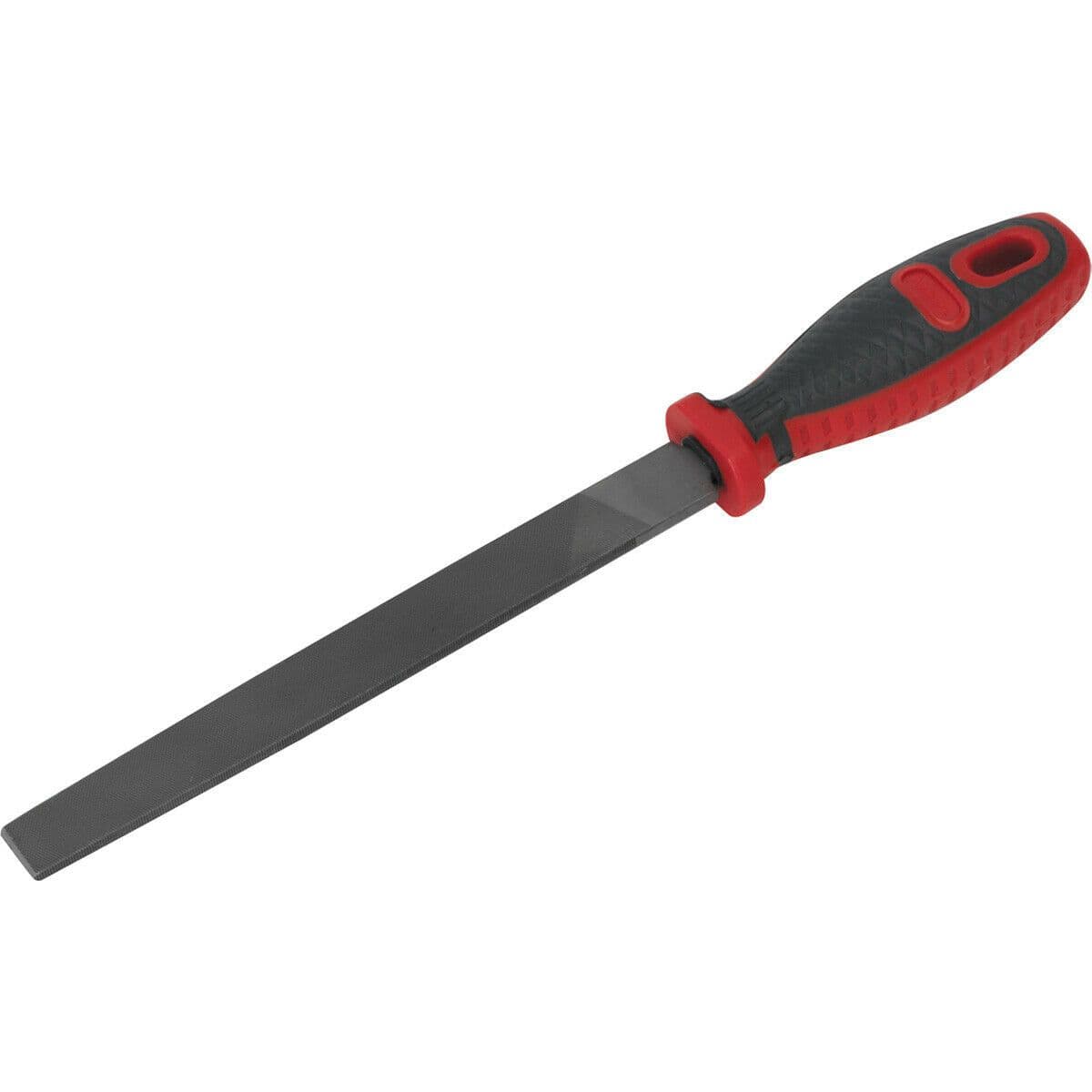 200mm Smooth Cut Flat Engineers File Comfort Grip Handle Hanging Hole
