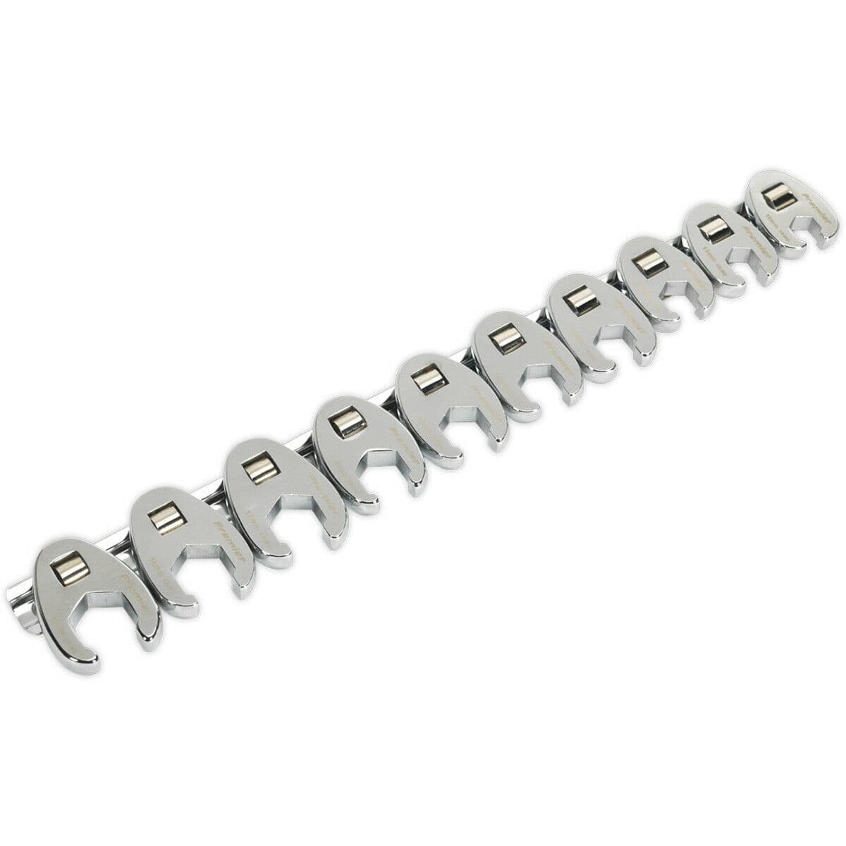 10 PACK Crows Foot Spanner Set - 3/8" Square Drive Metric Ratchet Handle Adapter