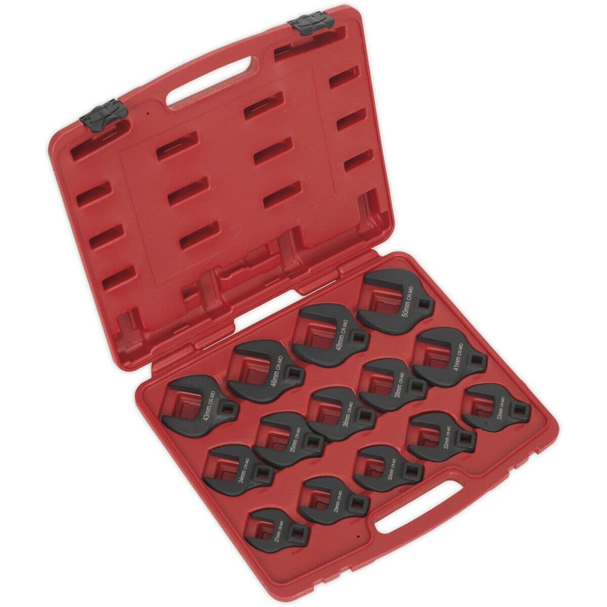 14pc Crows Foot Nut Spanner Socket Set 1 2" Square Drive Ratchet PHOSPHATE