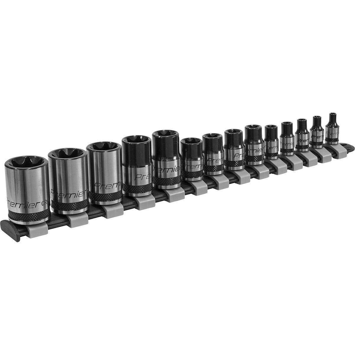 14 PACK TRX Star Socket Set 1 4" 3 8" 1 2" Square Drive PREMIUM CHROME