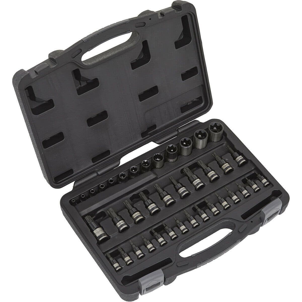 38 PACK TRX & TRX Security Bit Set 1 4" 3 8" 1 2" Square Drive Socket S2 STEEL