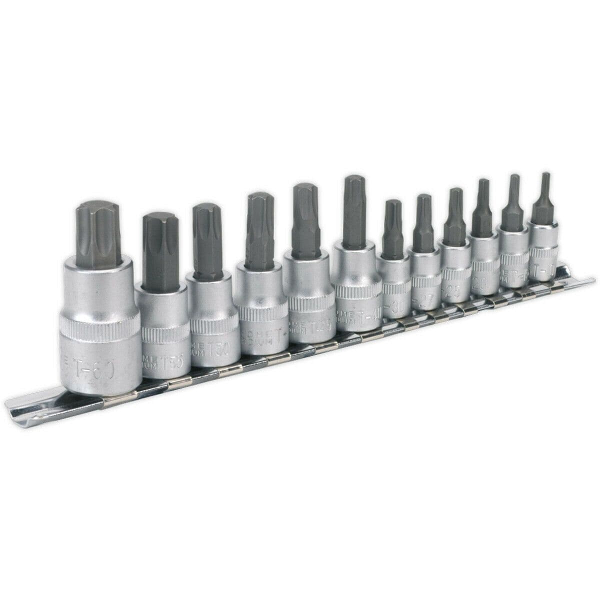 12pc TRX Star Socket Bit Set 1 4" 3 8" 1 2" Square Drive T10 to T60 TORX Kit