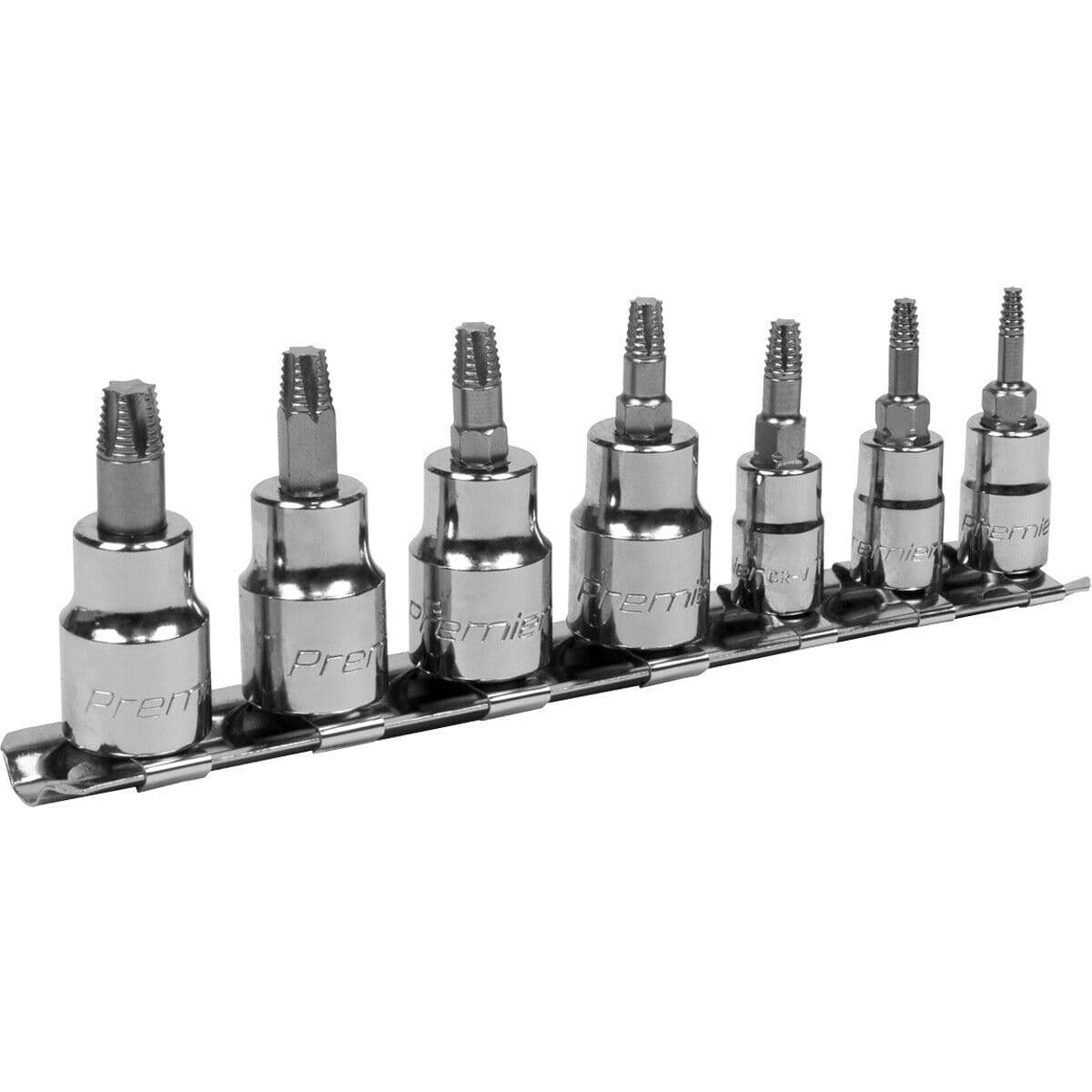 7pc TRX Star Socket Bit Set 1 4" & 3 8" Square Drive Damaged & Stripped Bolt