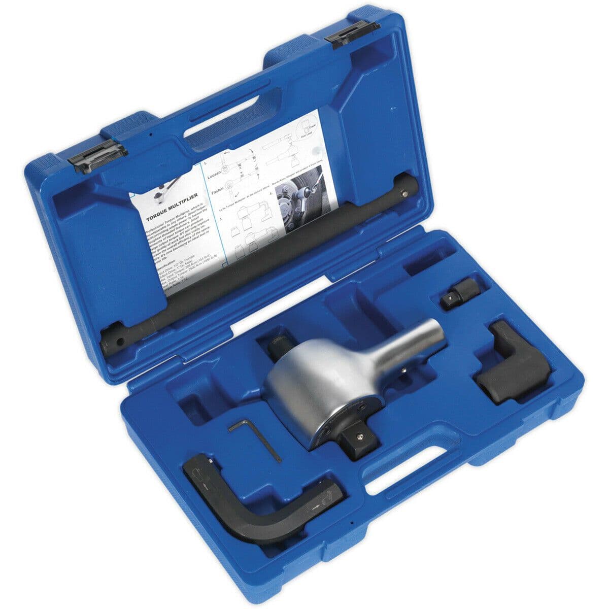 7 Piece Torque Multiplier Wrench Set 1 2" to 1" Sq Drive Reaction Bars