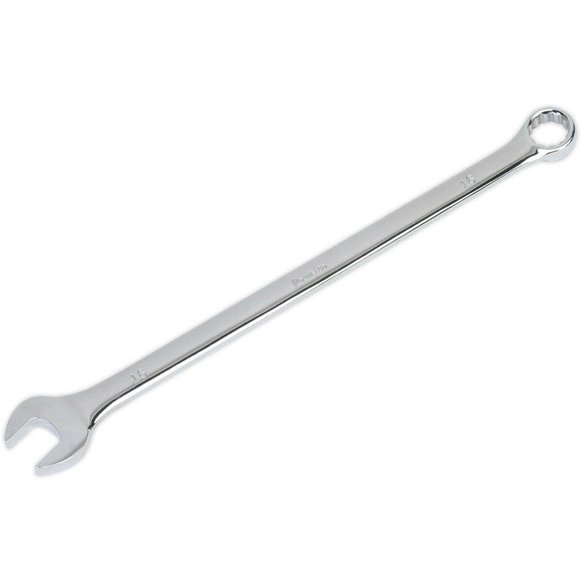 16mm x 297mm Extra Long Combination Spanner -  Chrome Vanadium Steel Nut Wrench