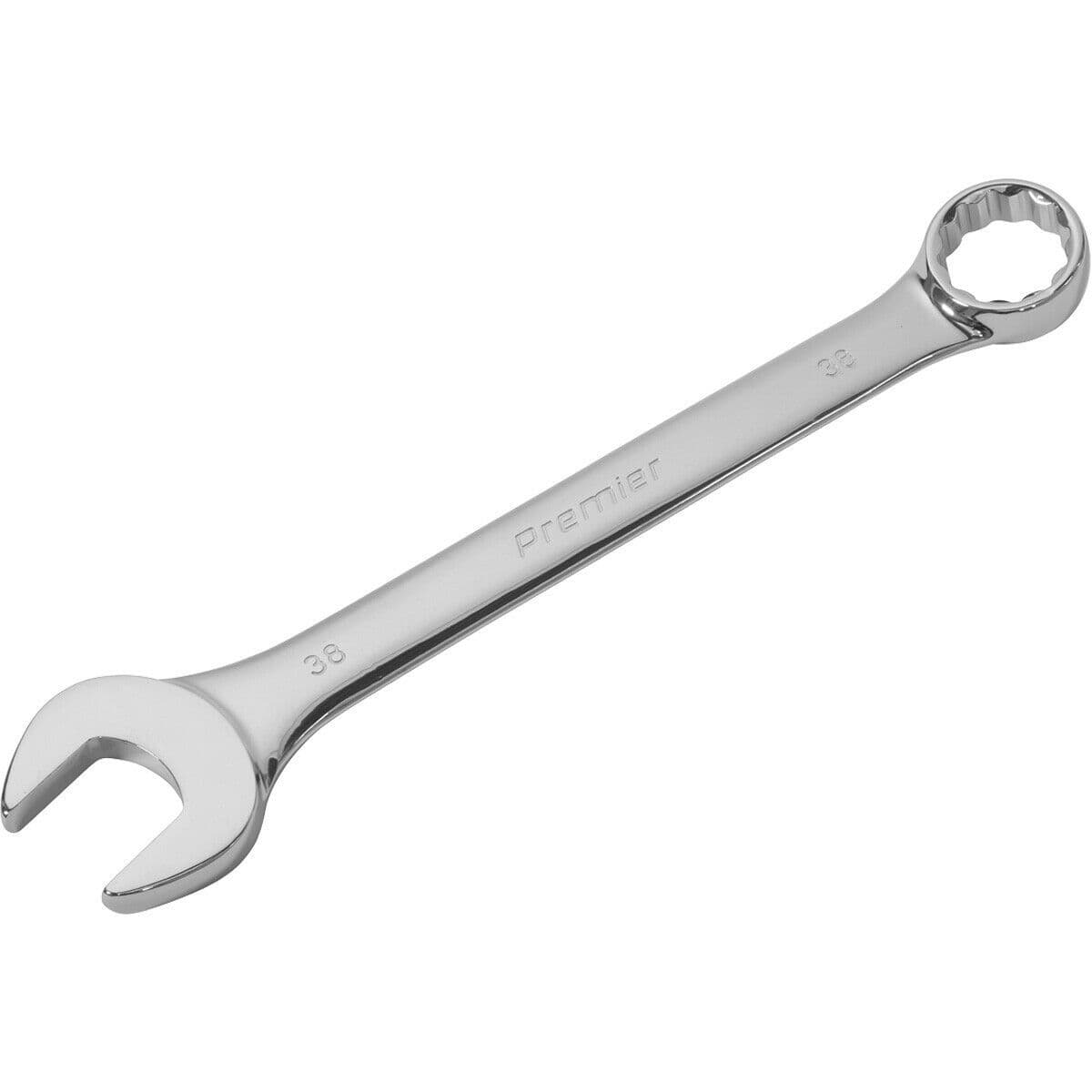 38mm EXTRA LARGE Combination Spanner Open Ended & 12 Point Metric Ring Wrench