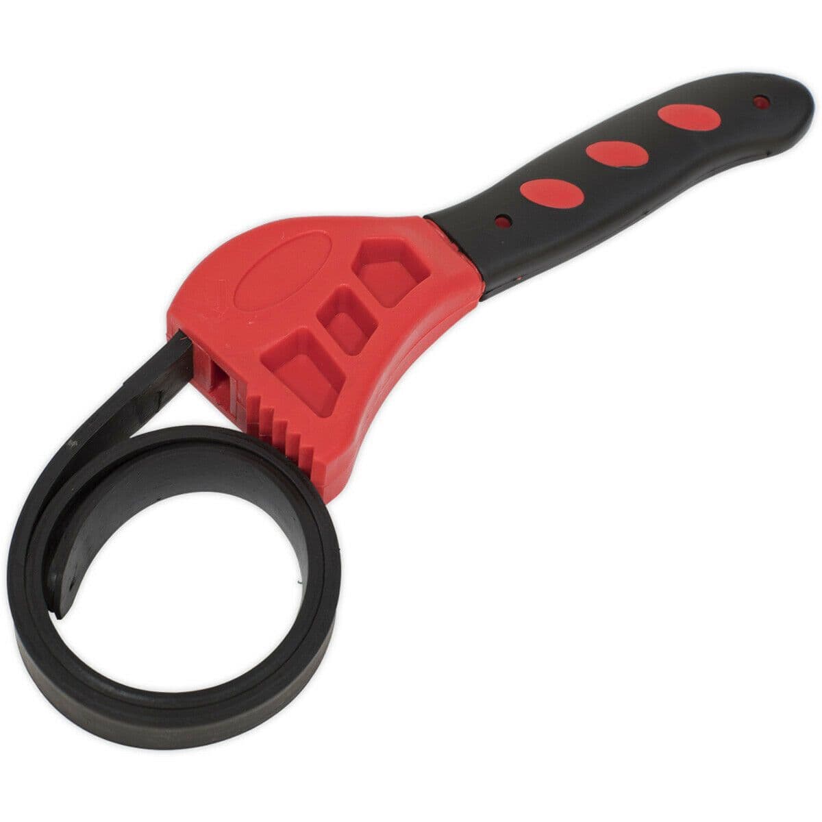 150mm Adjustable Strap Wrench Soft Grip Handle Oil Filter Removal Strap