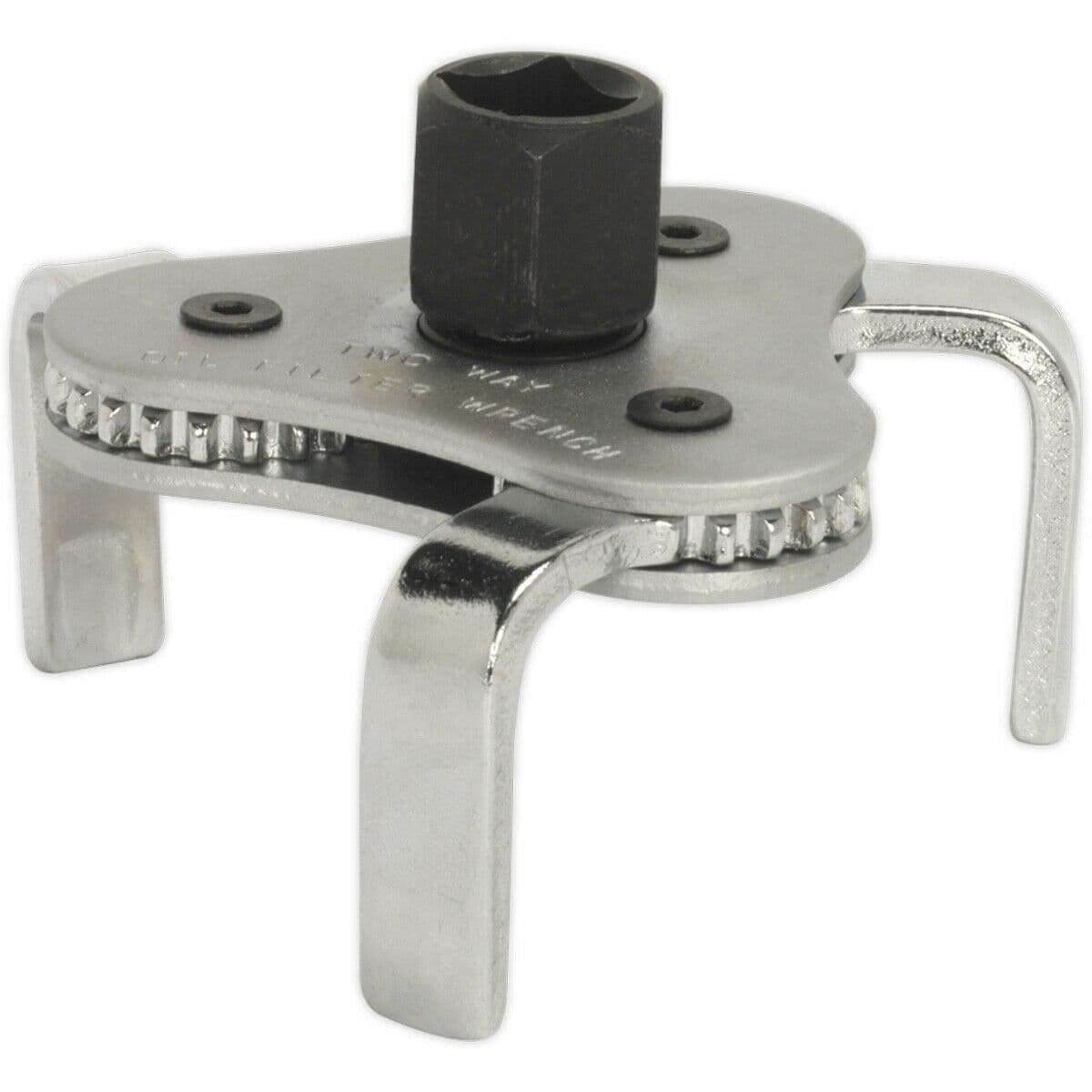 Oil Filter Claw Wrench - 3/8" & 1/2" Sq Drive - 63mm to 103mm Capacity - Steel