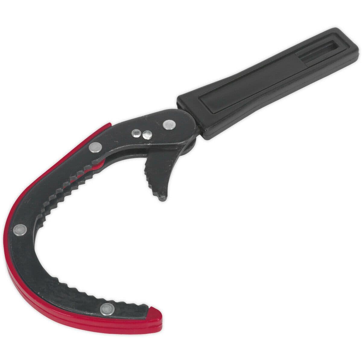 Slim Oil Filter Wrench 75mm to 95mm Jaw Capacity Spring Loaded Serrated Jaws