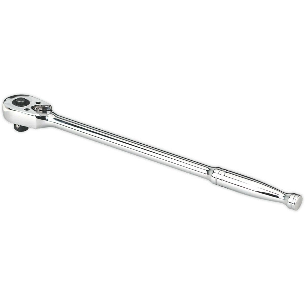 Long Reach 48-Tooth Pear-Head Ratchet Wrench - 1/2 Inch Sq Drive - Flip Reverse