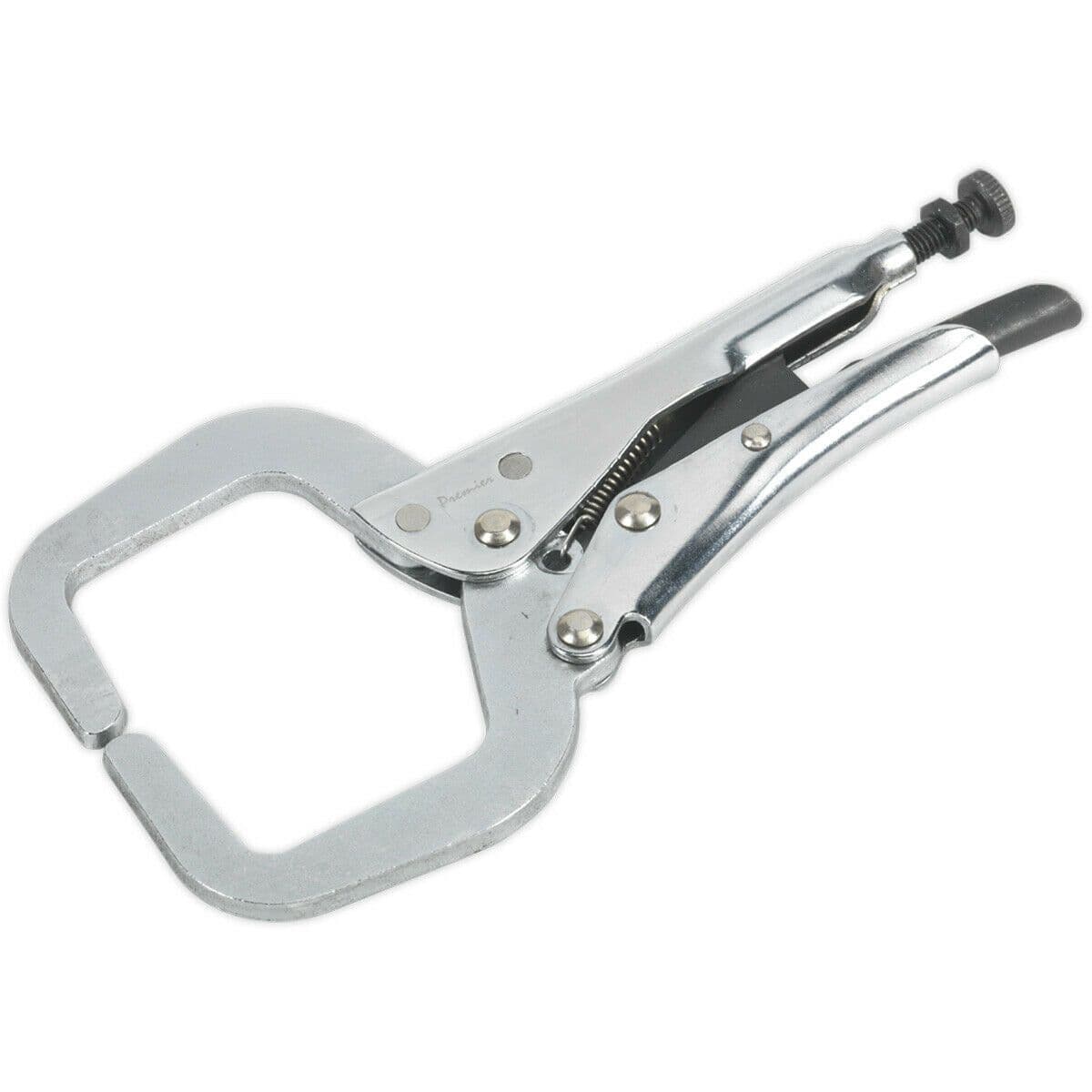 165mm Locking C Clamp Pliers 45mm Capacity Jaws One Handed Operation