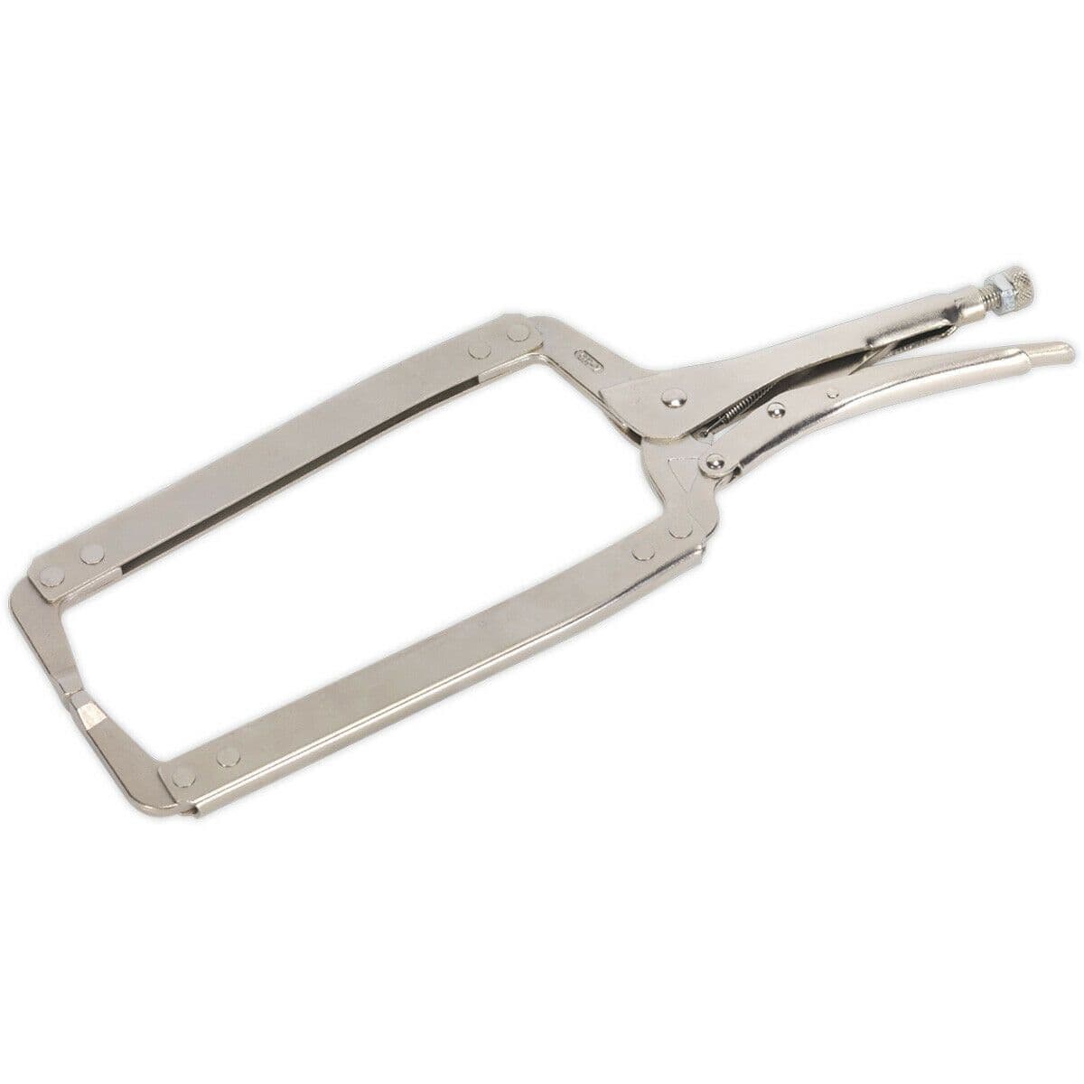 455mm Locking C Clamp Pliers 160mm Jaw Capacity Extra Long Jaw Profile