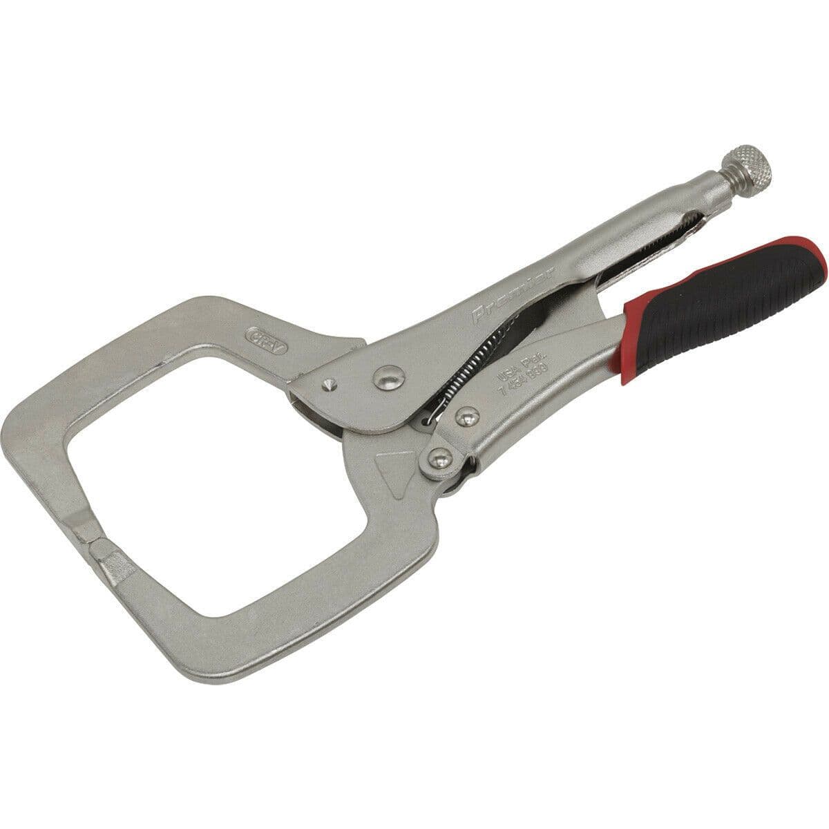 280mm Locking C Clamp Pliers 0 90mm Jaw Capacity Knurled Adjustment Screw
