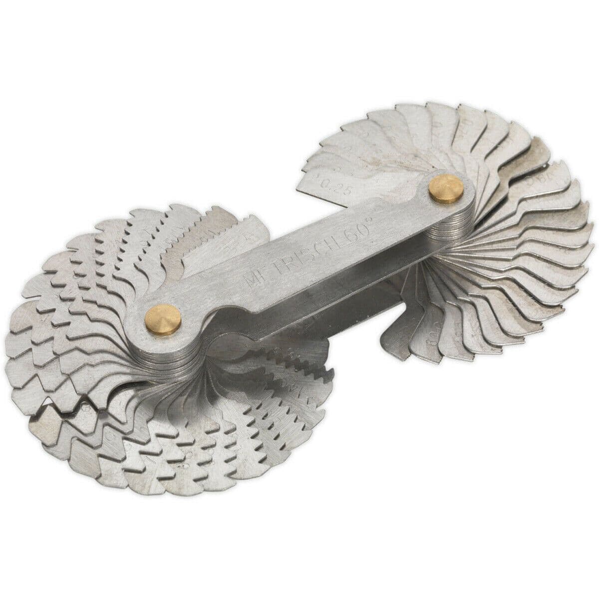 52 Piece Folding Screw Pitch Gauge Set 0.25mm to 6mm BSW & Metric Profile