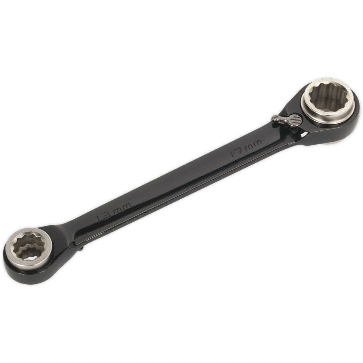 PREMIUM 4 1 Double Ended Reversible Ratchet Ring Spanner Steel Metric Wrench