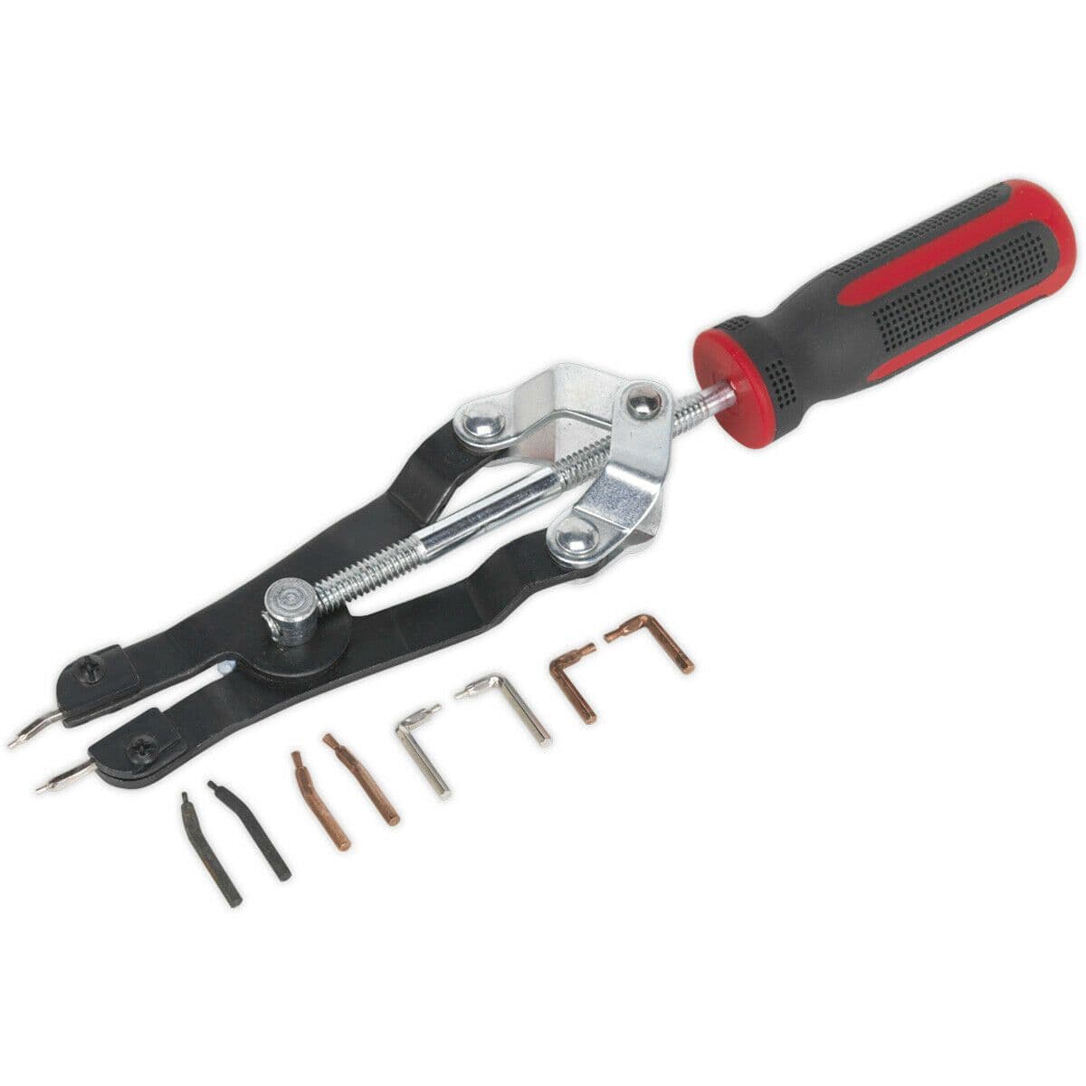 Internal External Circlip Pliers Interchangeable Tips Precise Screw Action