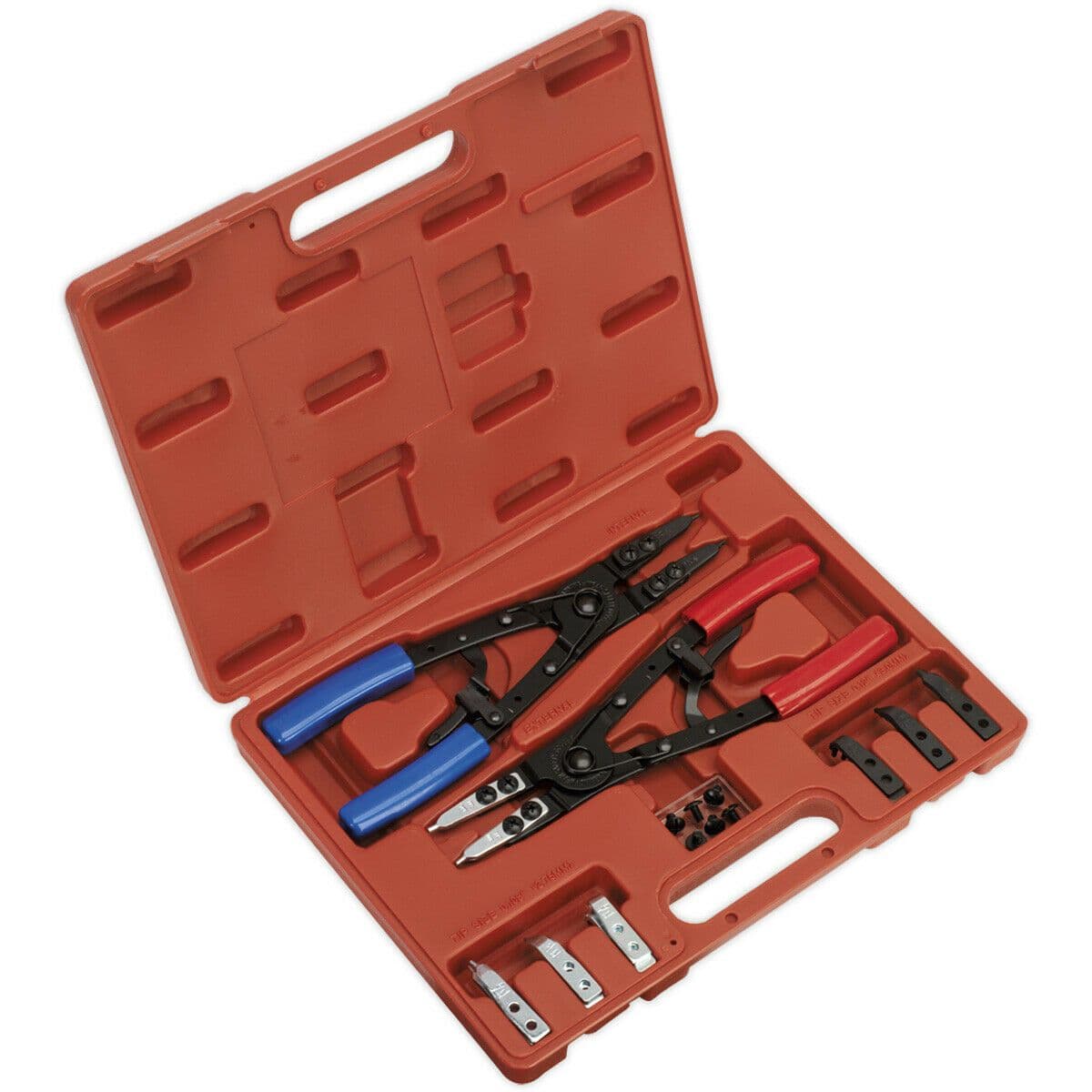 265mm Heavy Duty Circlip Pliers Set Internal & External 50mm Max Spread