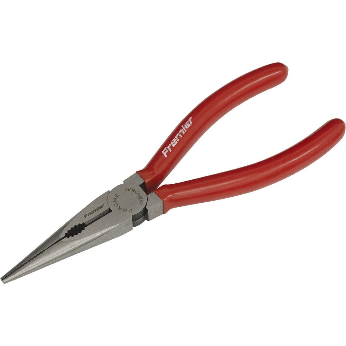 170mm Long Nose Pliers Drop Forged Steel 45mm Jaw Capacity Serrated Jaws