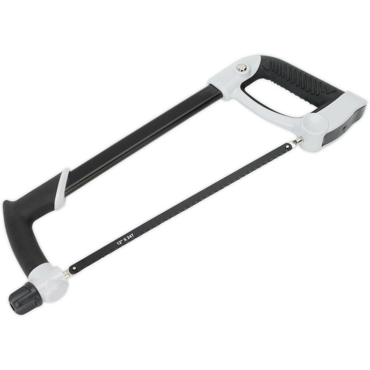300mm Hacksaw Adjustable Blade Rubberised Grip High Carbon Steel Blade