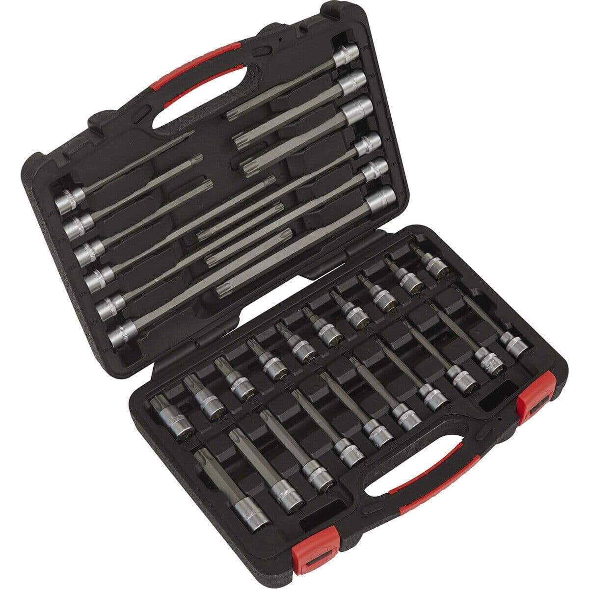 32 PACK TRX Star Bit Set 3 8" Square Drive Socket 200mm Long PREMIUM S2 STEEL