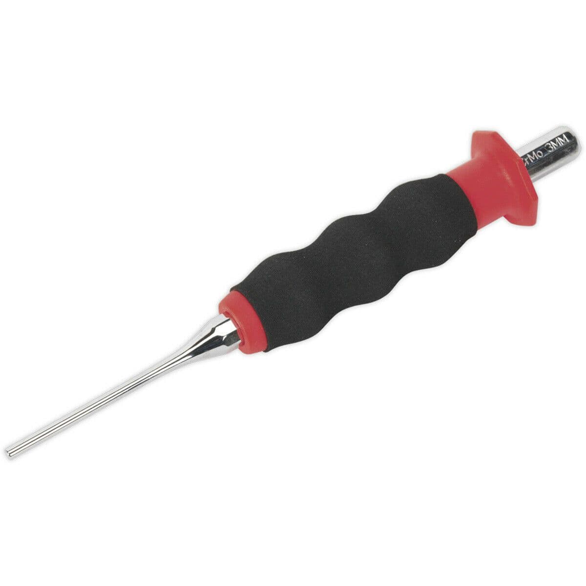 3mm Sheathed Parallel Pin Punch Contoured Foam Grip Chrome Molybdenum Steel