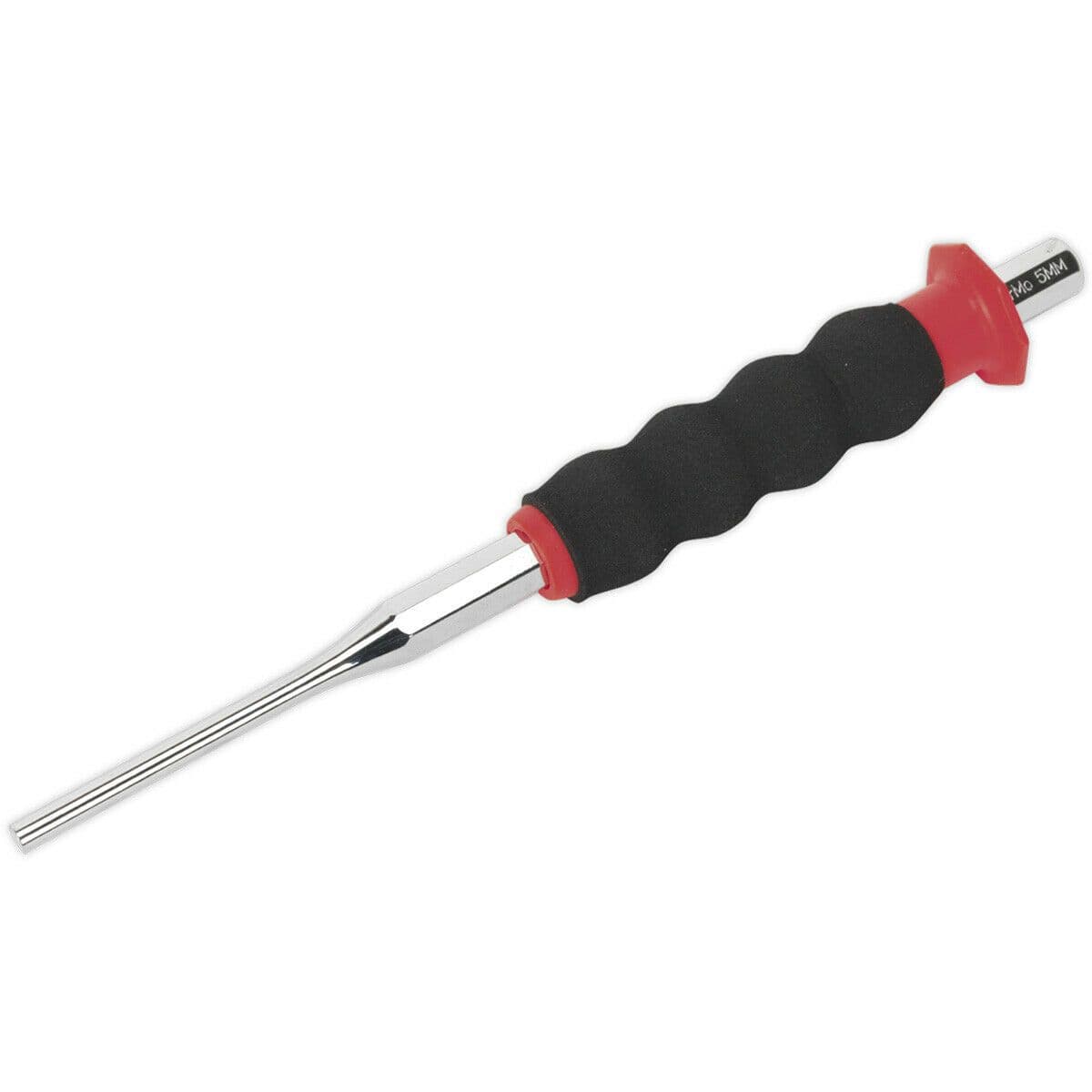 5mm Sheathed Parallel Pin Punch Contoured Foam Grip Chrome Molybdenum Steel