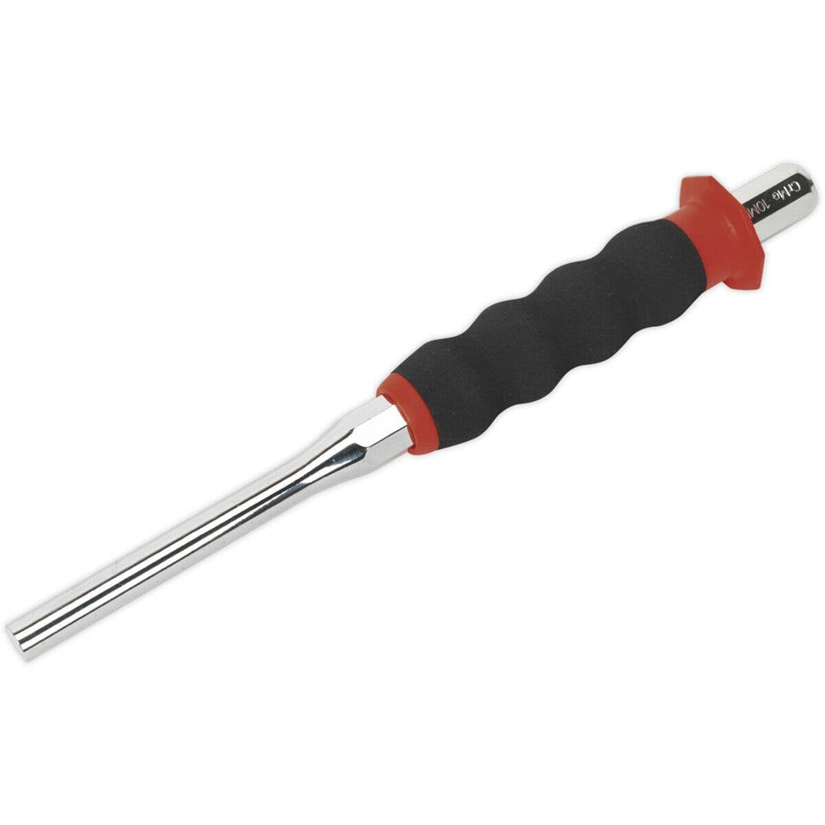 10mm Sheathed Parallel Pin Punch Contoured Foam Grip Chrome Molybdenum Steel