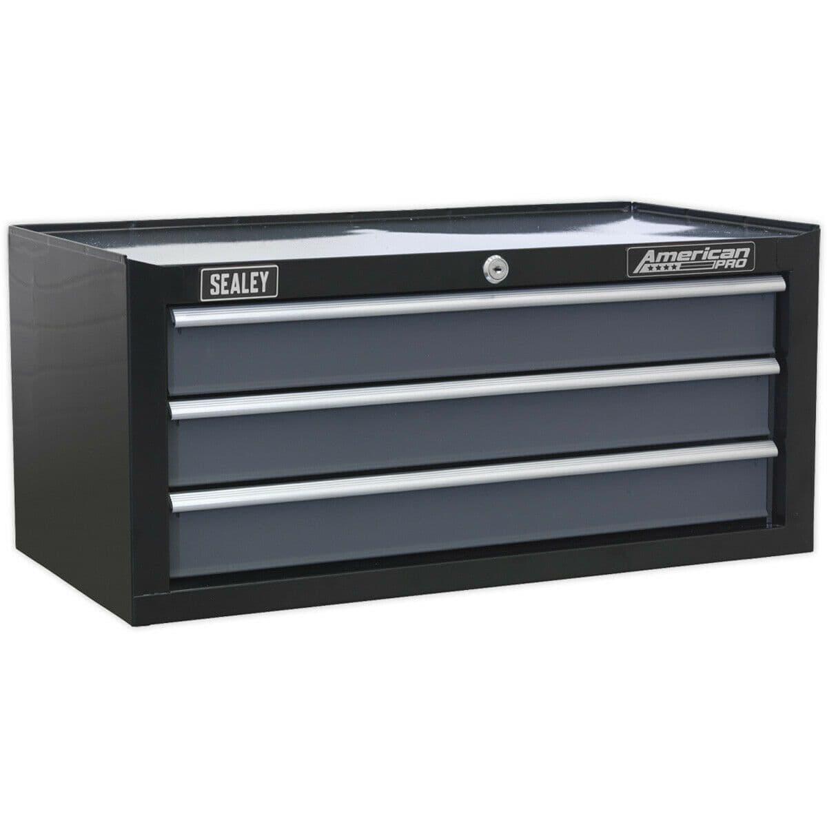 605 x 310 x 275mm 3 Drawer MID BOX Tool Chest Lockable Storage Cabinet