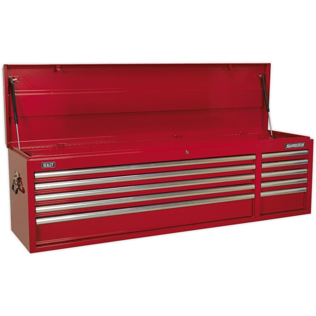 1655 x 435 x 495mm 10 Drawer Topchest Tool Chest Lockable Storage Cabinet