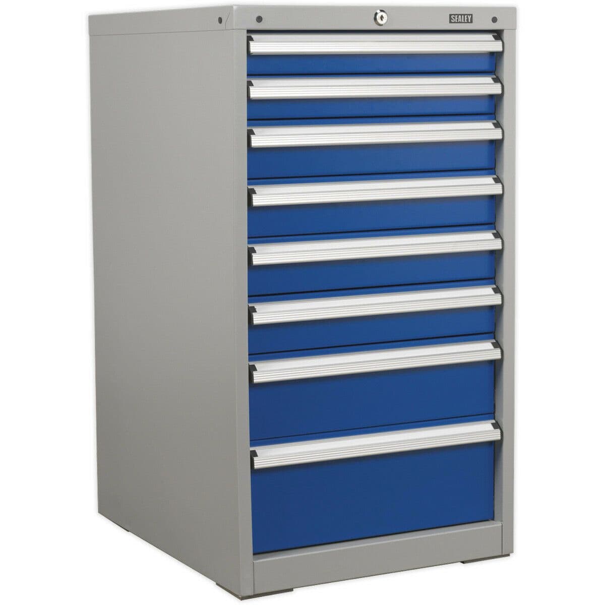8 Drawer Industrial Cabinet Heavy Duty Drawer Slides High Quality Lock